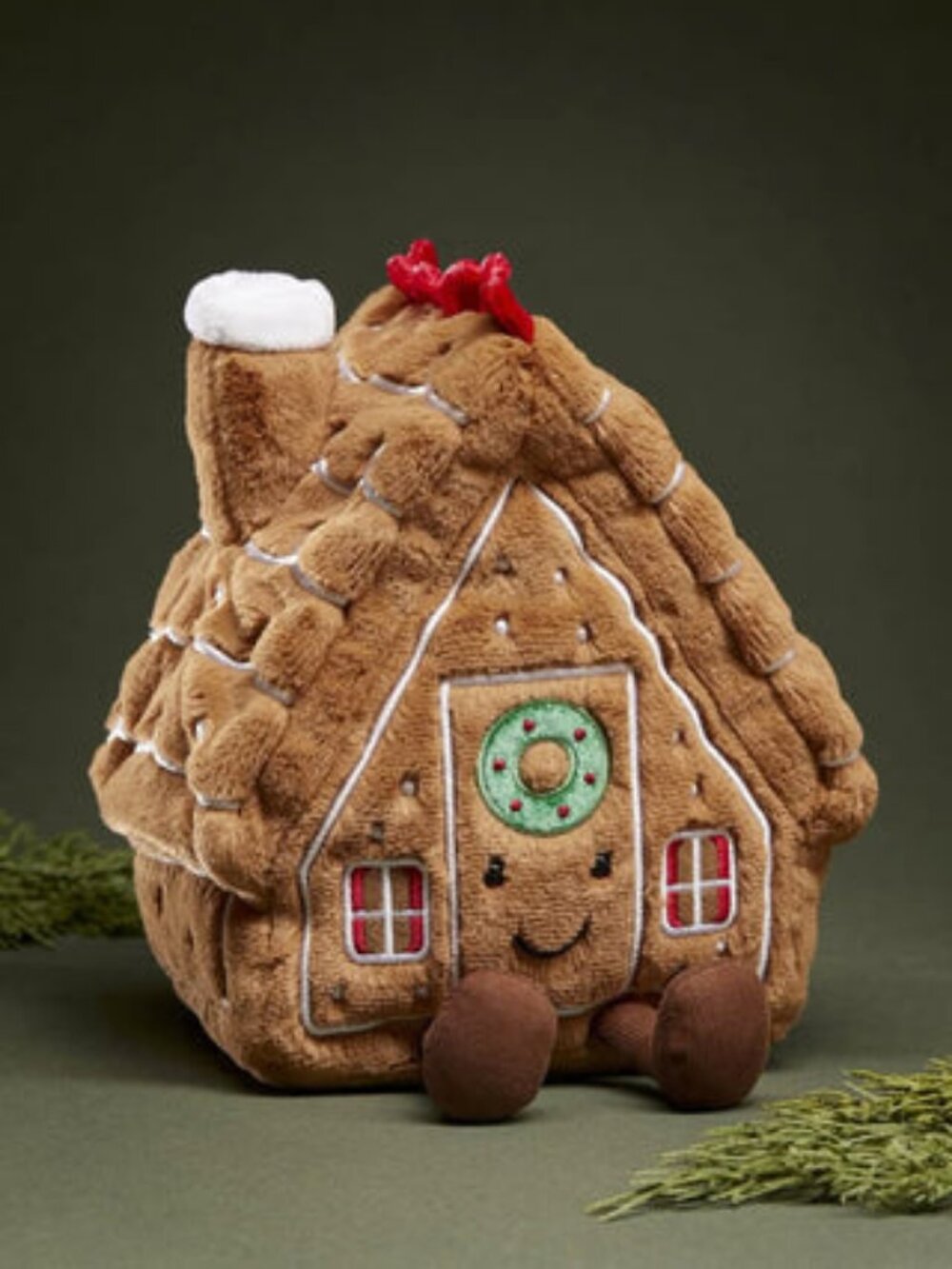 New - Jellycat Amuseable Gingerbread House - Rare Authentic With Tags